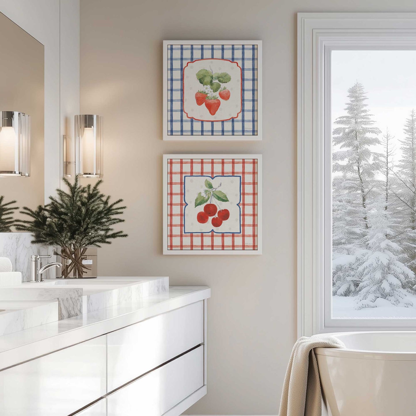 [Color:Belvinder Brown], Picture of art in a Belvinder Brown frame