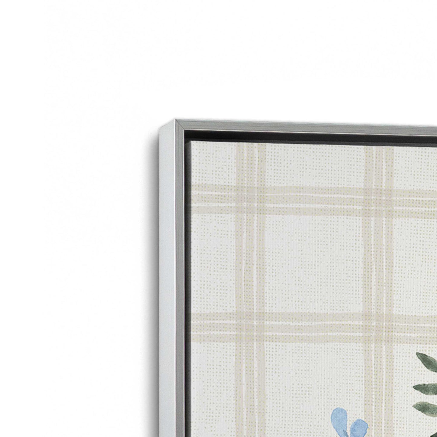 [Color:Polished Chrome], Picture of art in a Polished Chrome frame at an angle