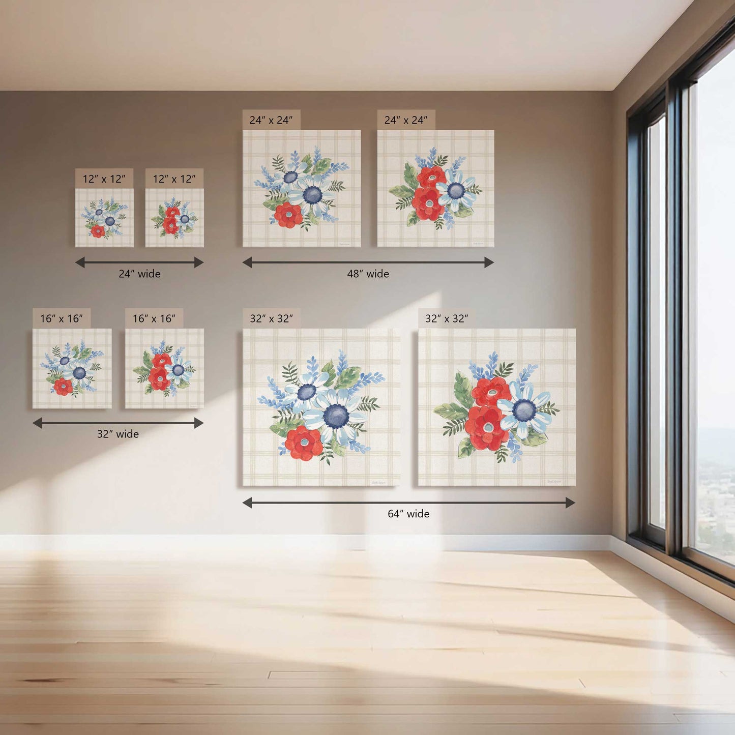 Bloom Pop Parade, Set of 2 Canvas Prints