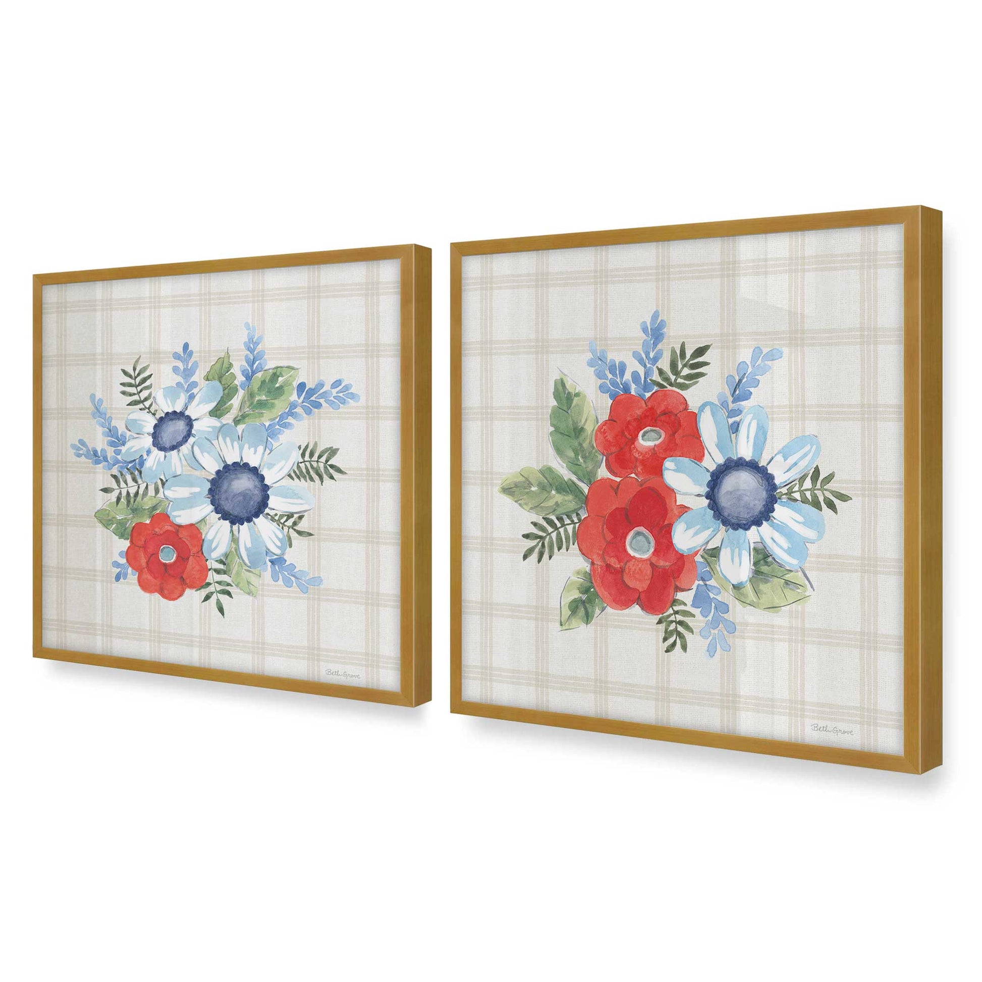 [Color:Polished Gold], Picture of art in a Polished Gold frame of the corner