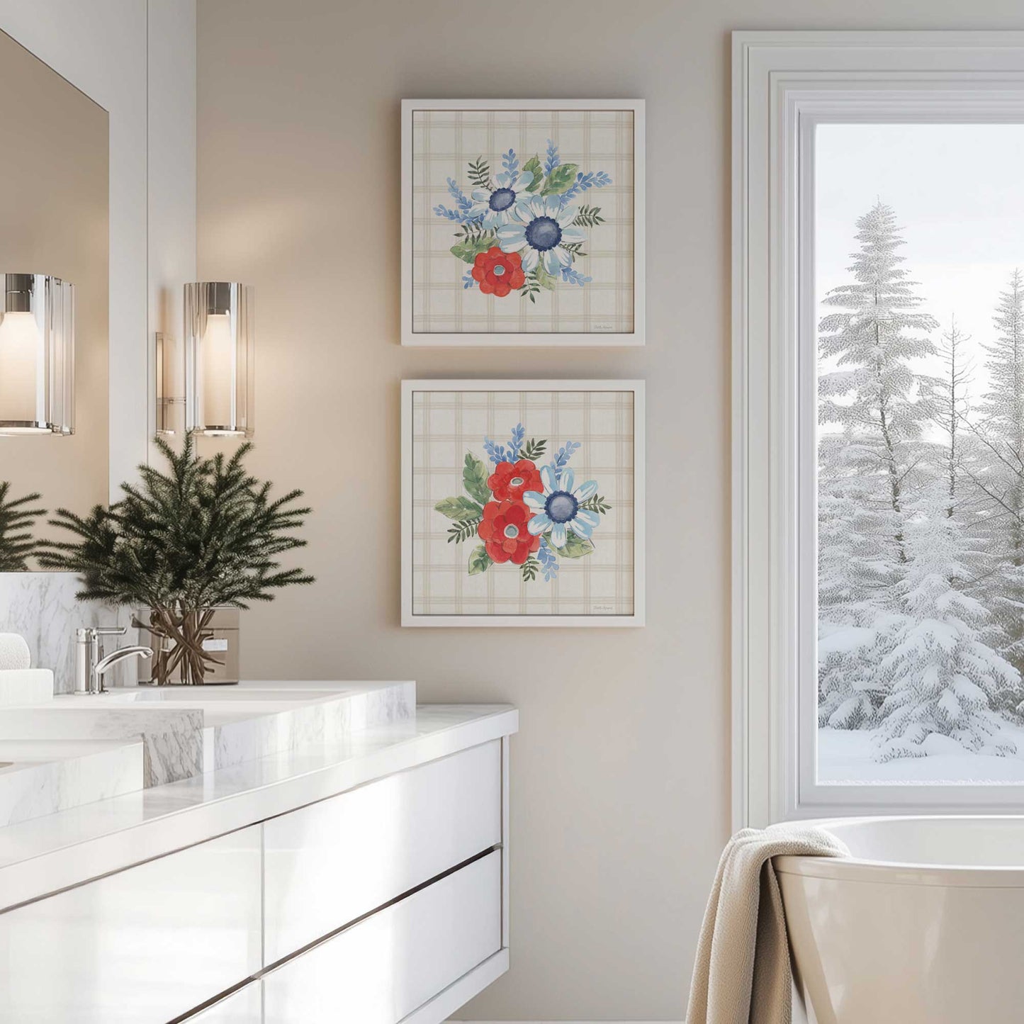 [Color:Belvinder Brown], Picture of art in a Belvinder Brown frame