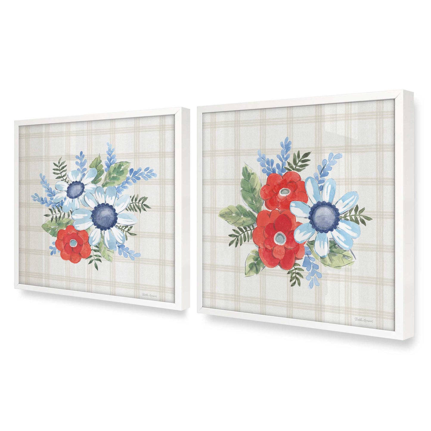 [Color:Opaque White], Picture of art in an Opaque White frame at an angle