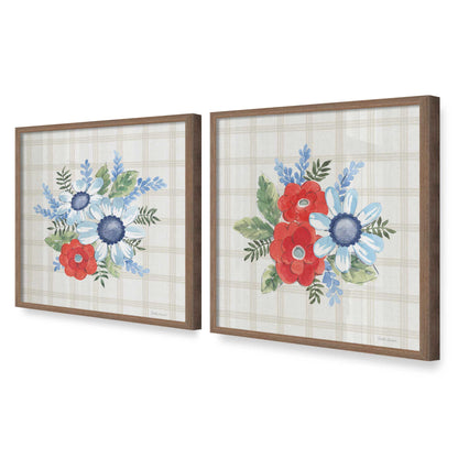 [Color:Walnut], Picture of art in a Walnut frame at an angle
