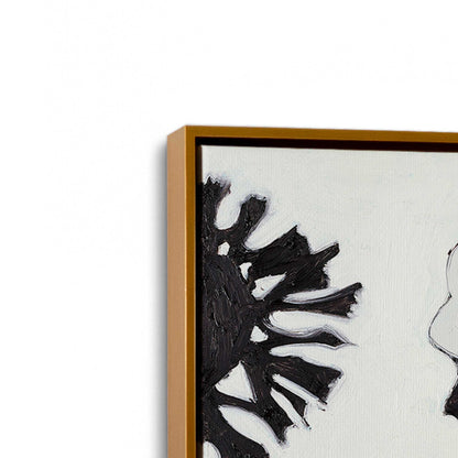 [Color:Polished Gold], Picture of art in a Polished Gold frame at an angle