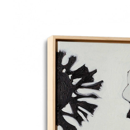 [Color:American Maple], Picture of art in a American Maple frame at an angle