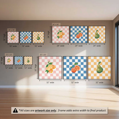 Bold and Juicy, Set of 3 Canvas Prints