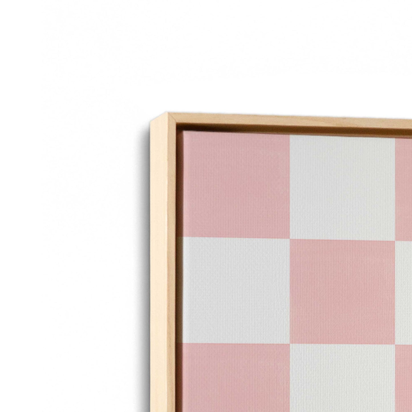[Color:American Maple], Picture of art in a American Maple frame at an angle