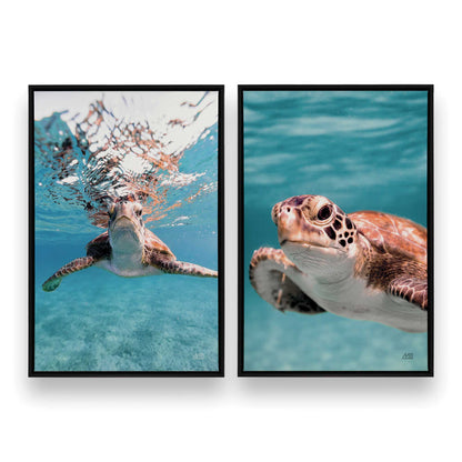 [Color:Satin Black], Picture of art in a Satin Black frame