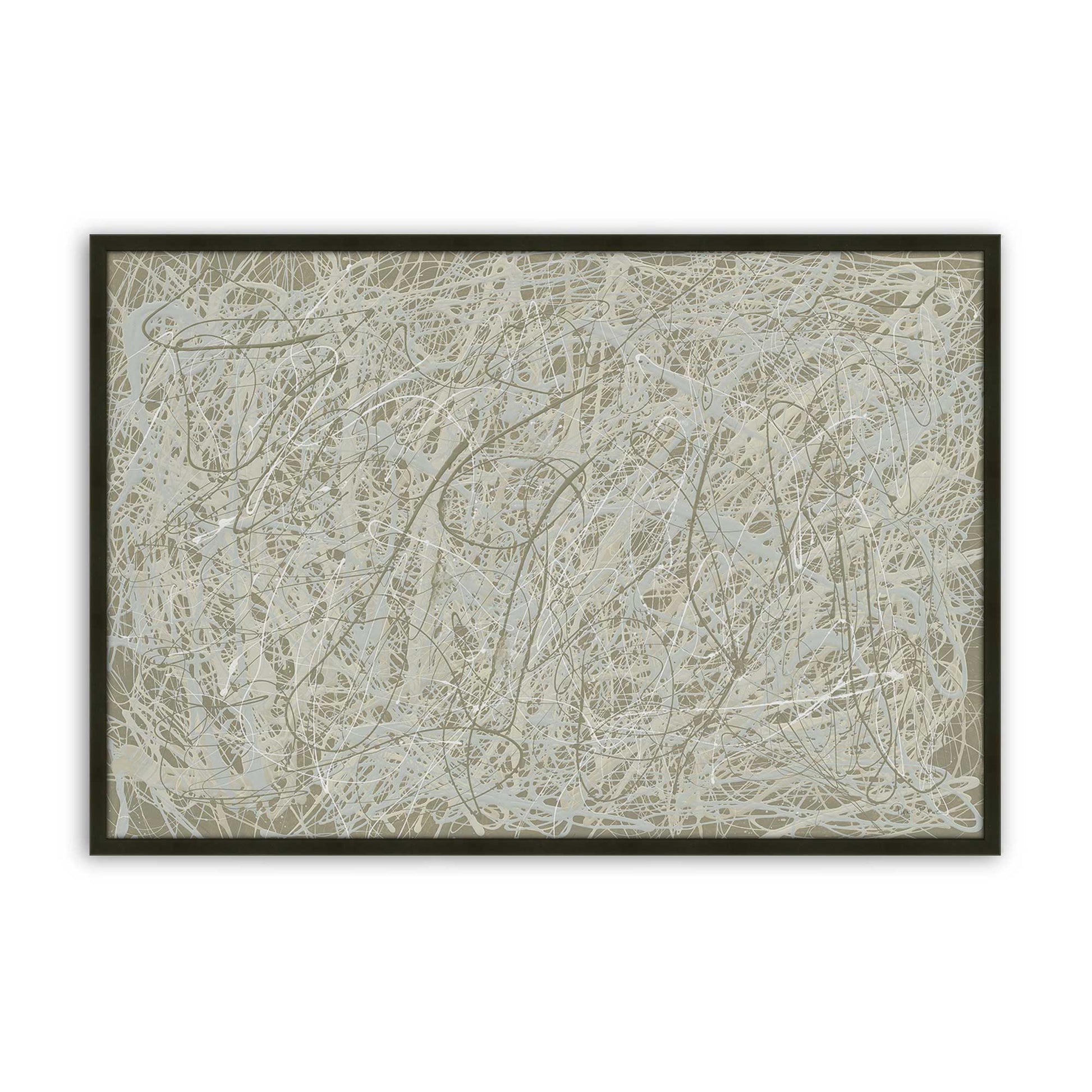 [Color:Satin Black], Picture of art in a Satin Black frame