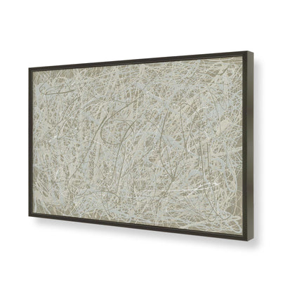 [Color:Satin Black], Picture of art in a Satin Black frame of the corner