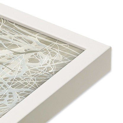 [Color:Opaque White], Picture of art in a Opaque White frame at an angle