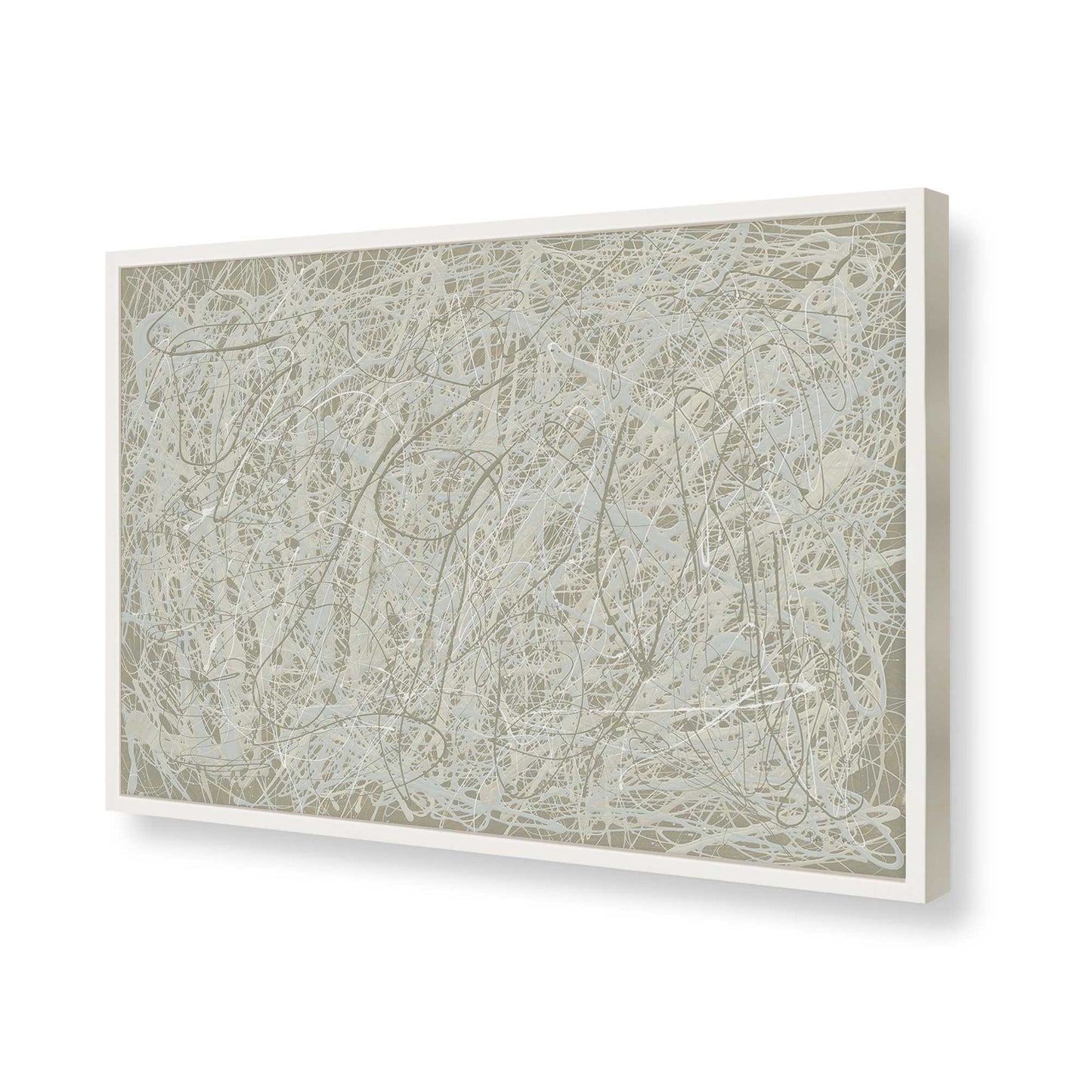 [Color:Opaque White], Picture of art in a Opaque White frame of the corner