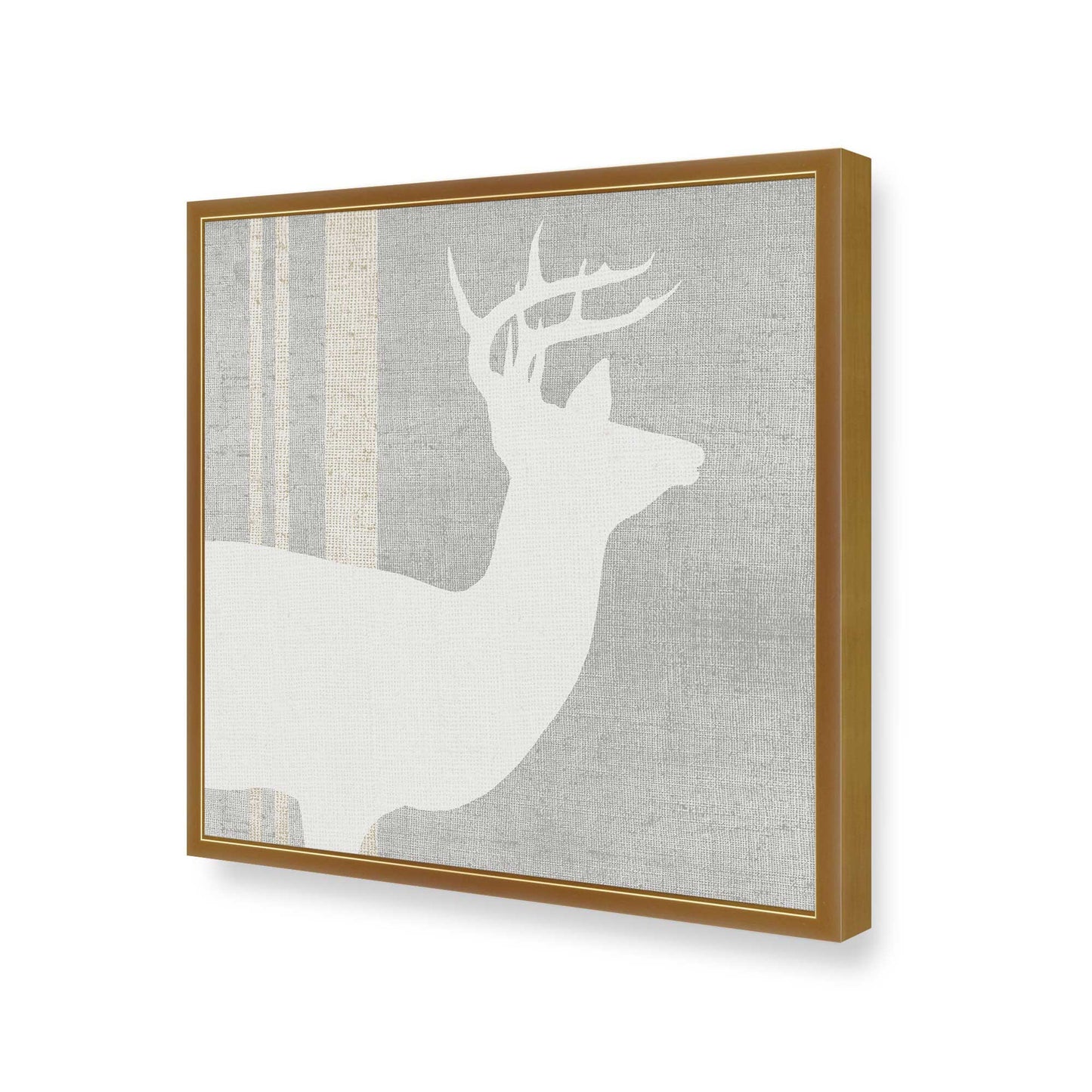 [Color:Polished Gold], Picture of art in a Polished Gold frame at an angle