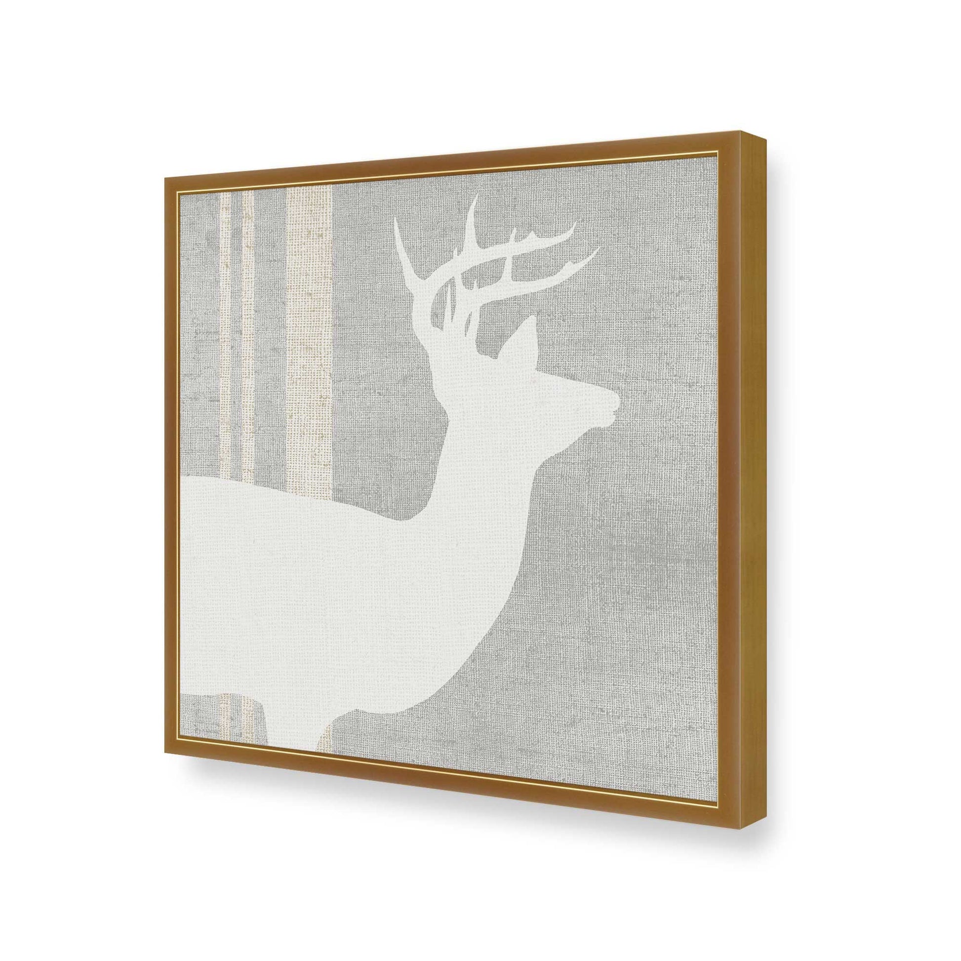 [Color:Polished Gold], Picture of art in a Polished Gold frame at an angle
