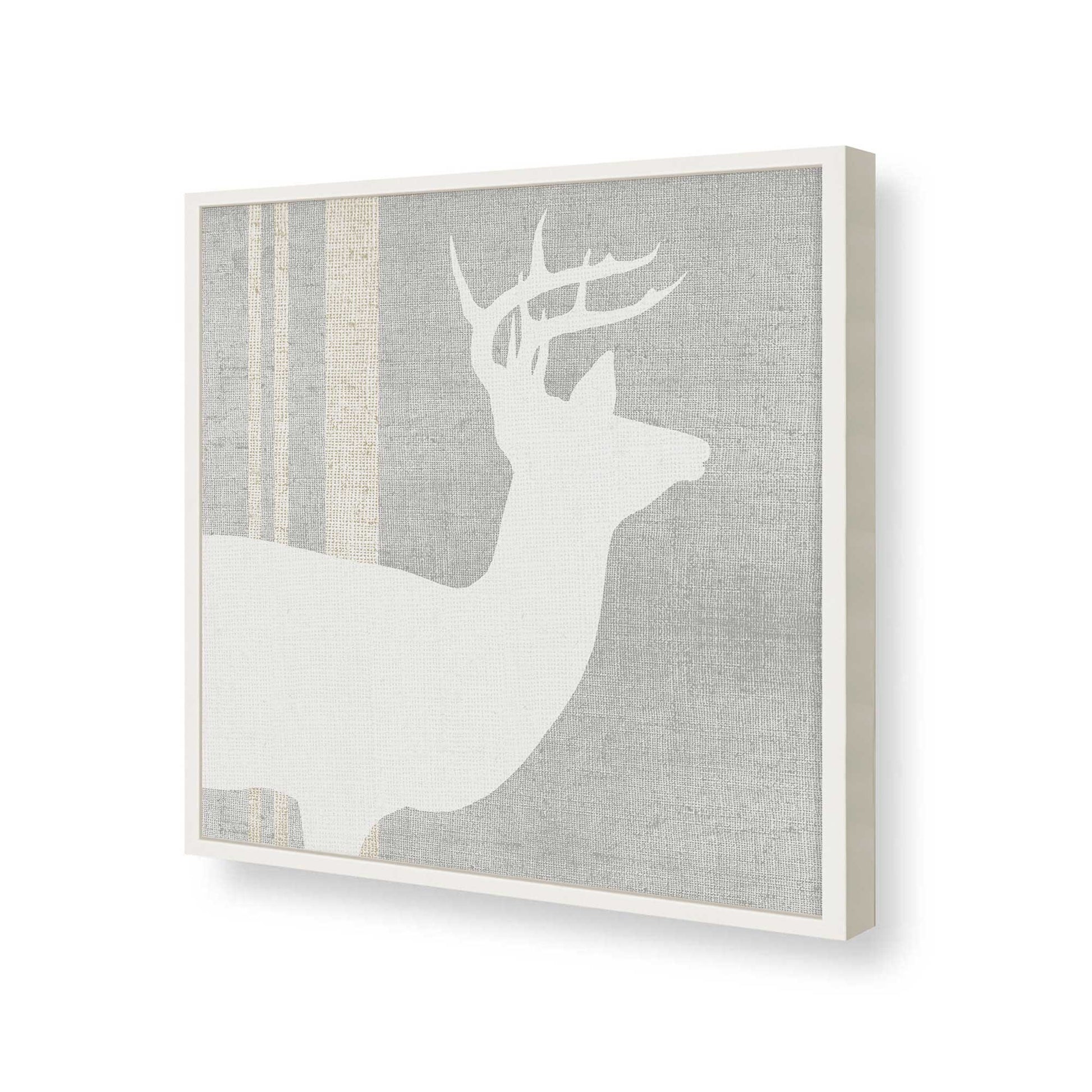 [Color:Opaque White], Picture of art in a Opaque White frame at an angle
