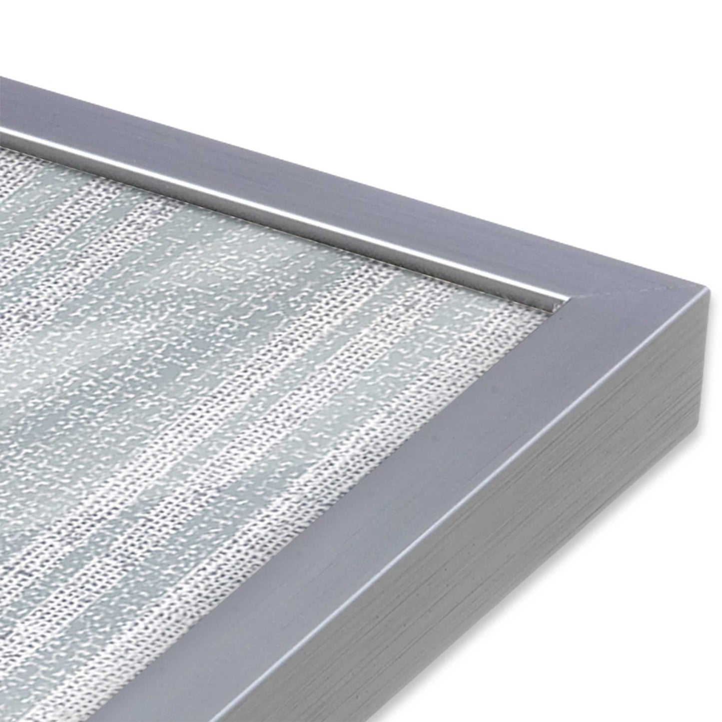 [Color:Polished Chrome], Picture of art in a Polished Chrome frame of the corner