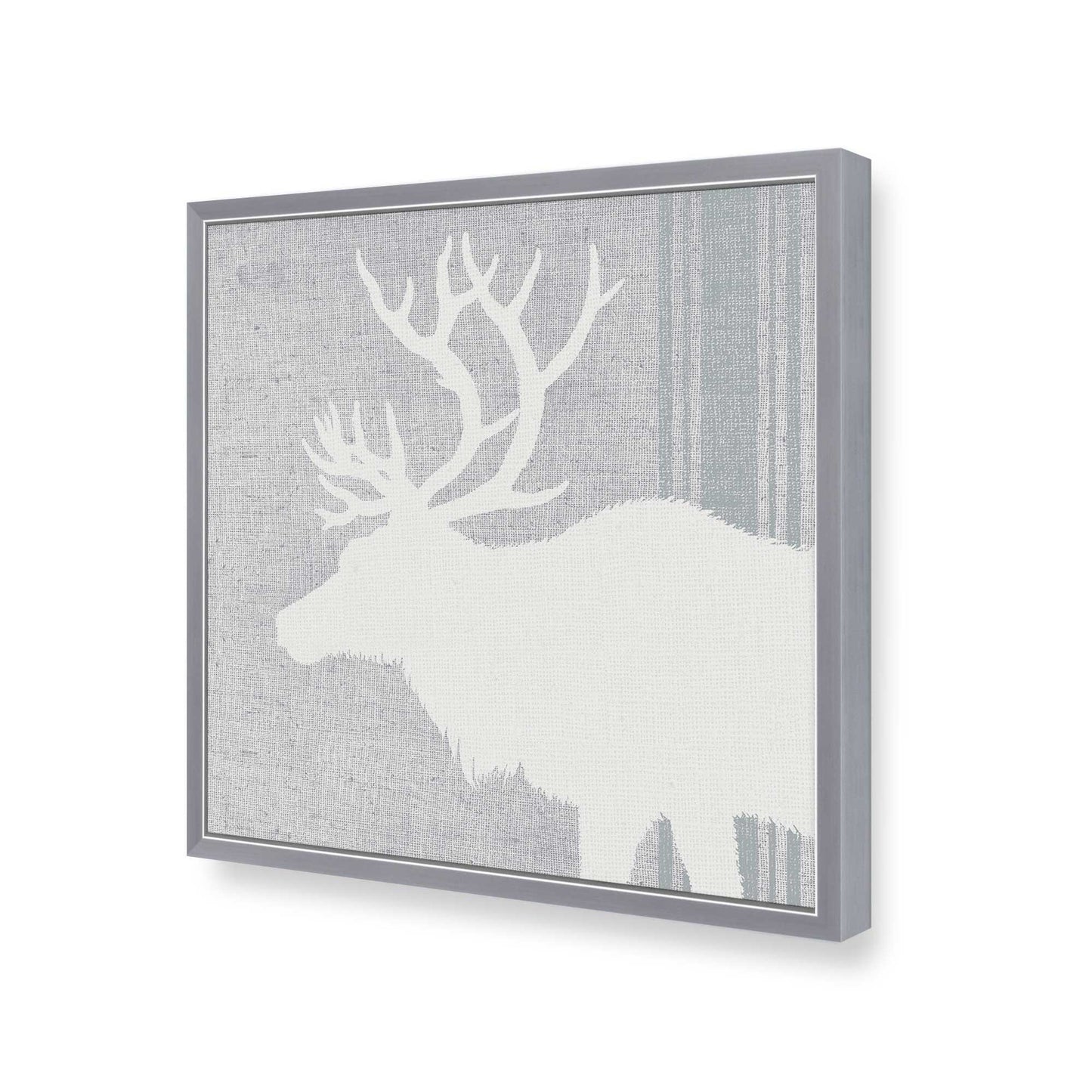 [Color:Polished Chrome], Picture of art in a Polished Chrome frame at an angle