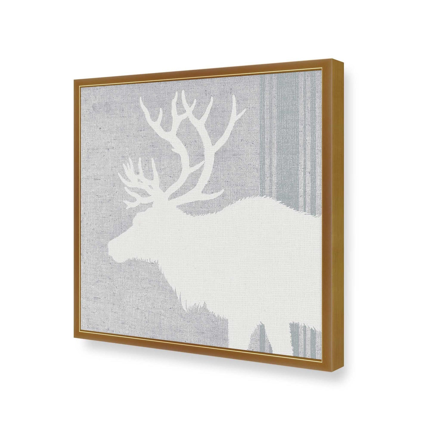 [Color:Polished Gold], Picture of art in a Polished Gold frame at an angle