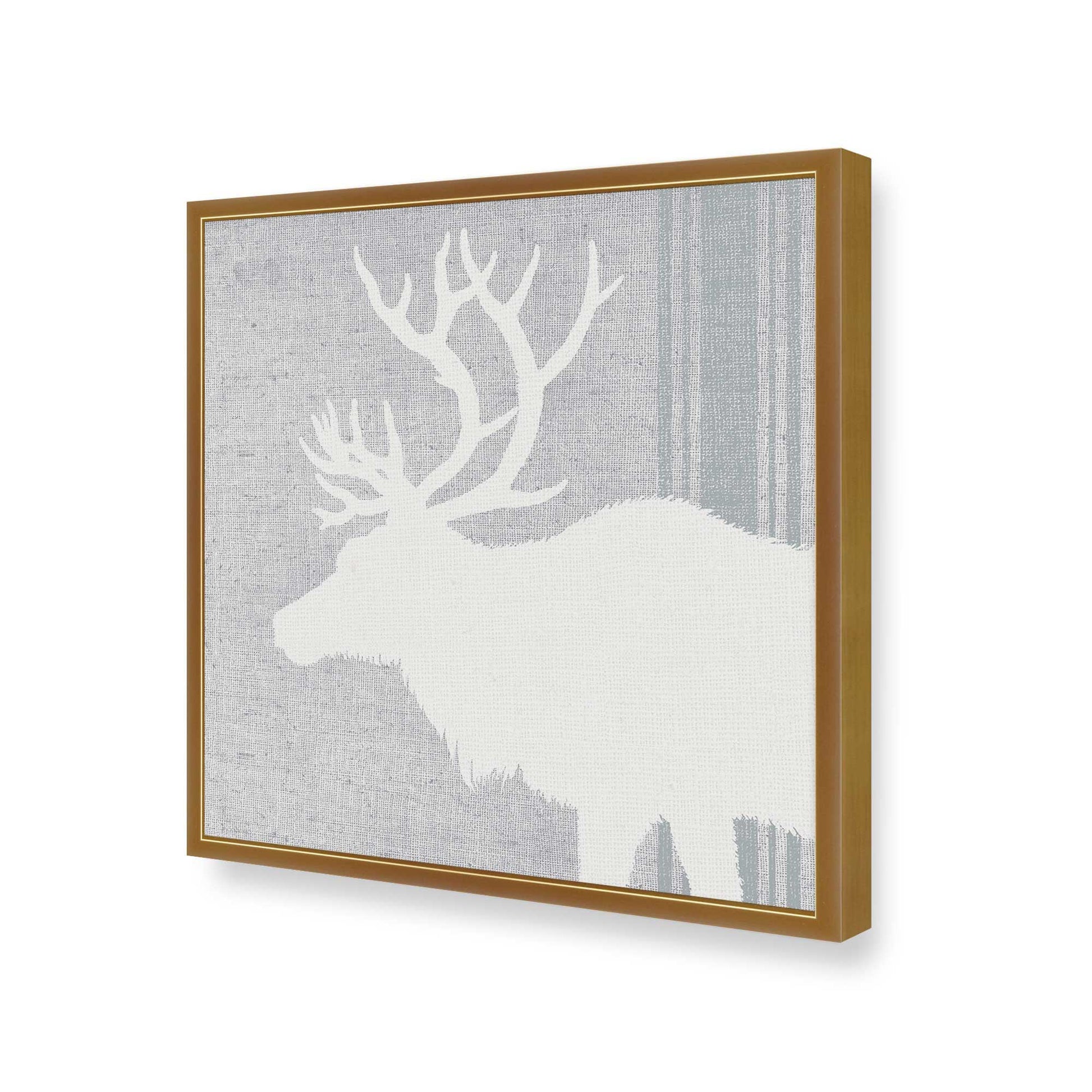 [Color:Polished Gold], Picture of art in a Polished Gold frame at an angle