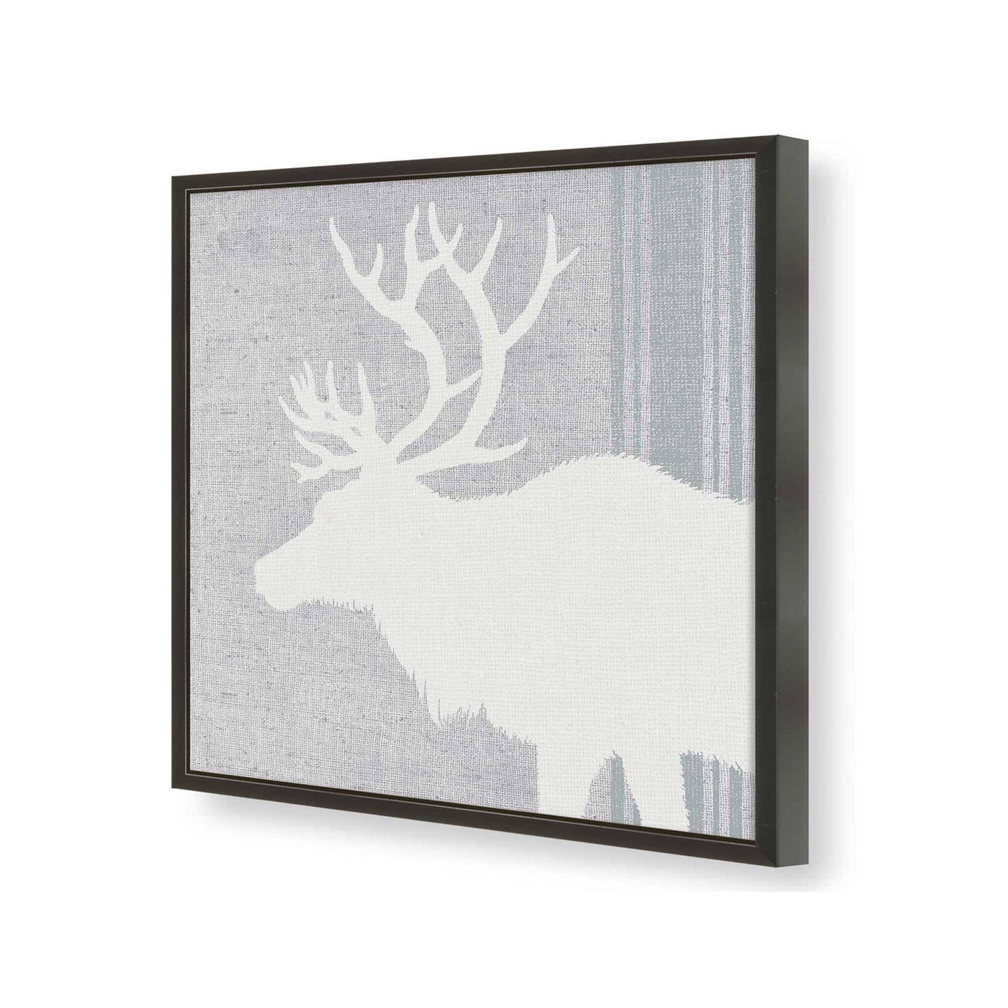 [Color:Satin Black], Picture of art in a Satin Black frame at an angle