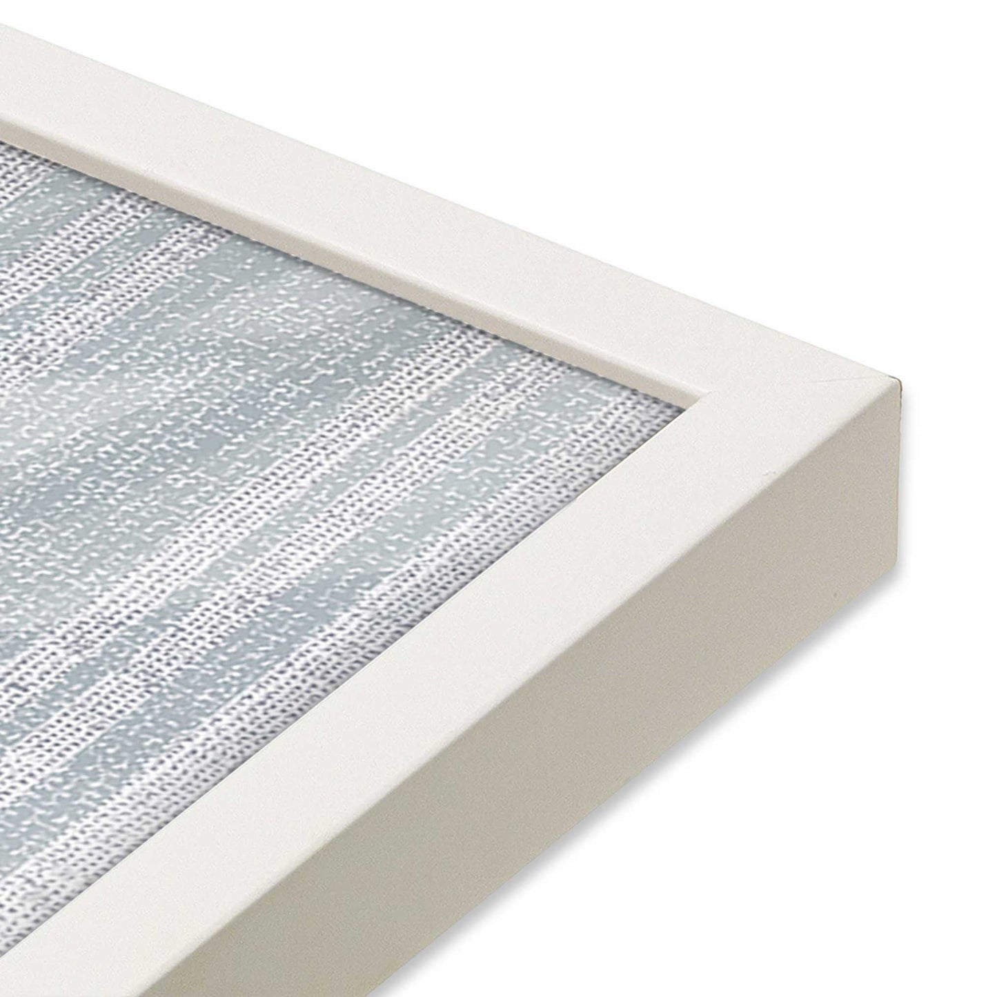 [Color:Opaque White], Picture of art in a Opaque White frame of the corner