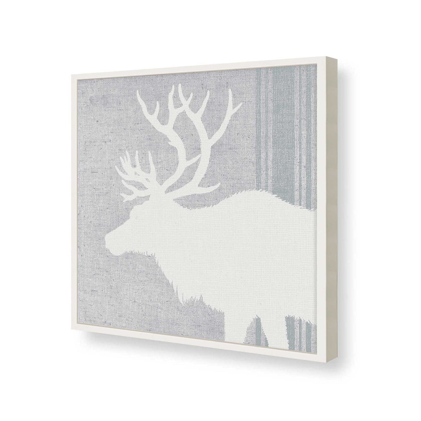 [Color:Opaque White], Picture of art in a Opaque White frame at an angle