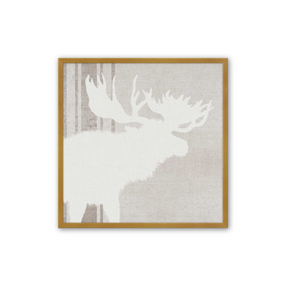 Antlered Silhouettes Set of 4 Art Prints