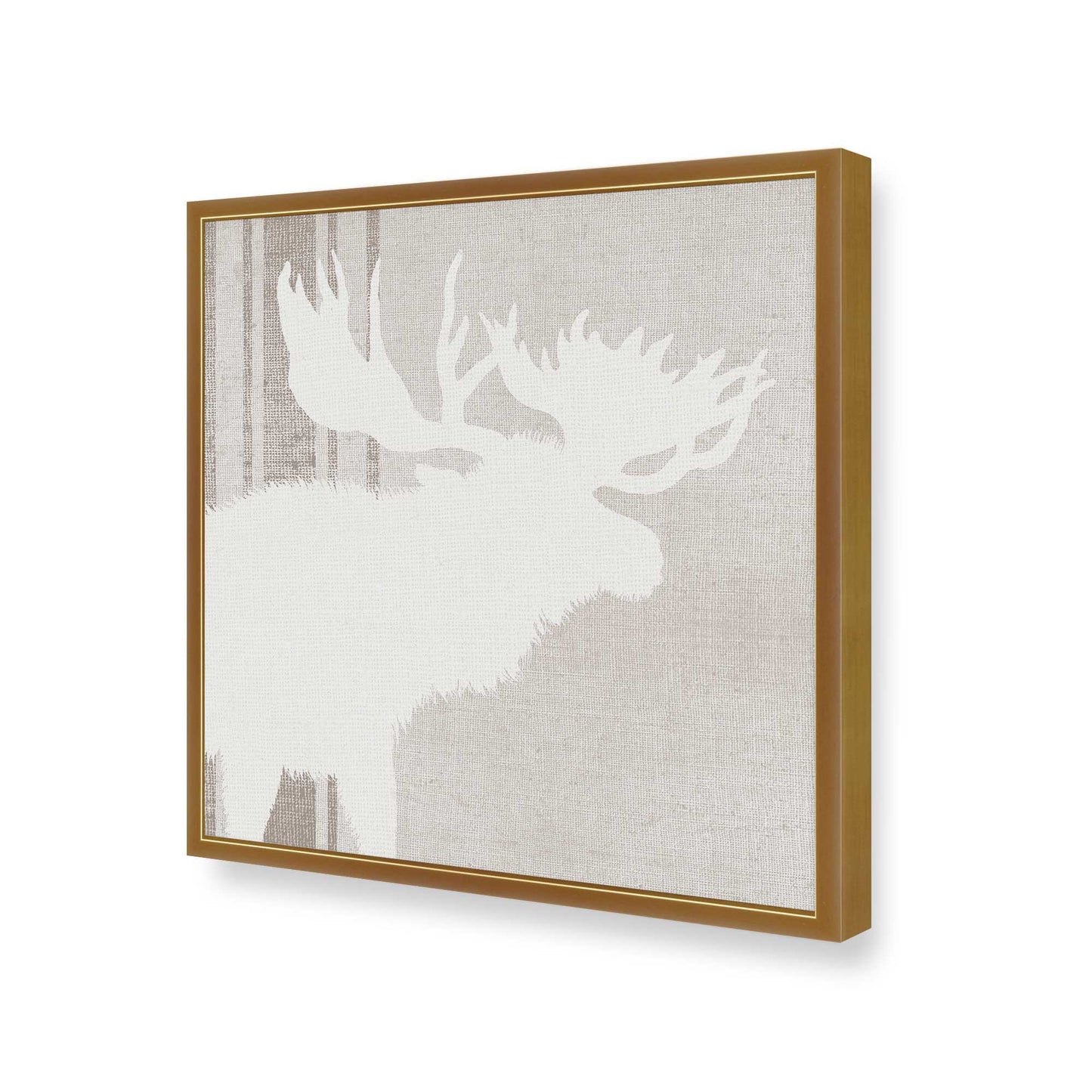 [Color:Polished Gold], Picture of art in a Polished Gold frame at an angle