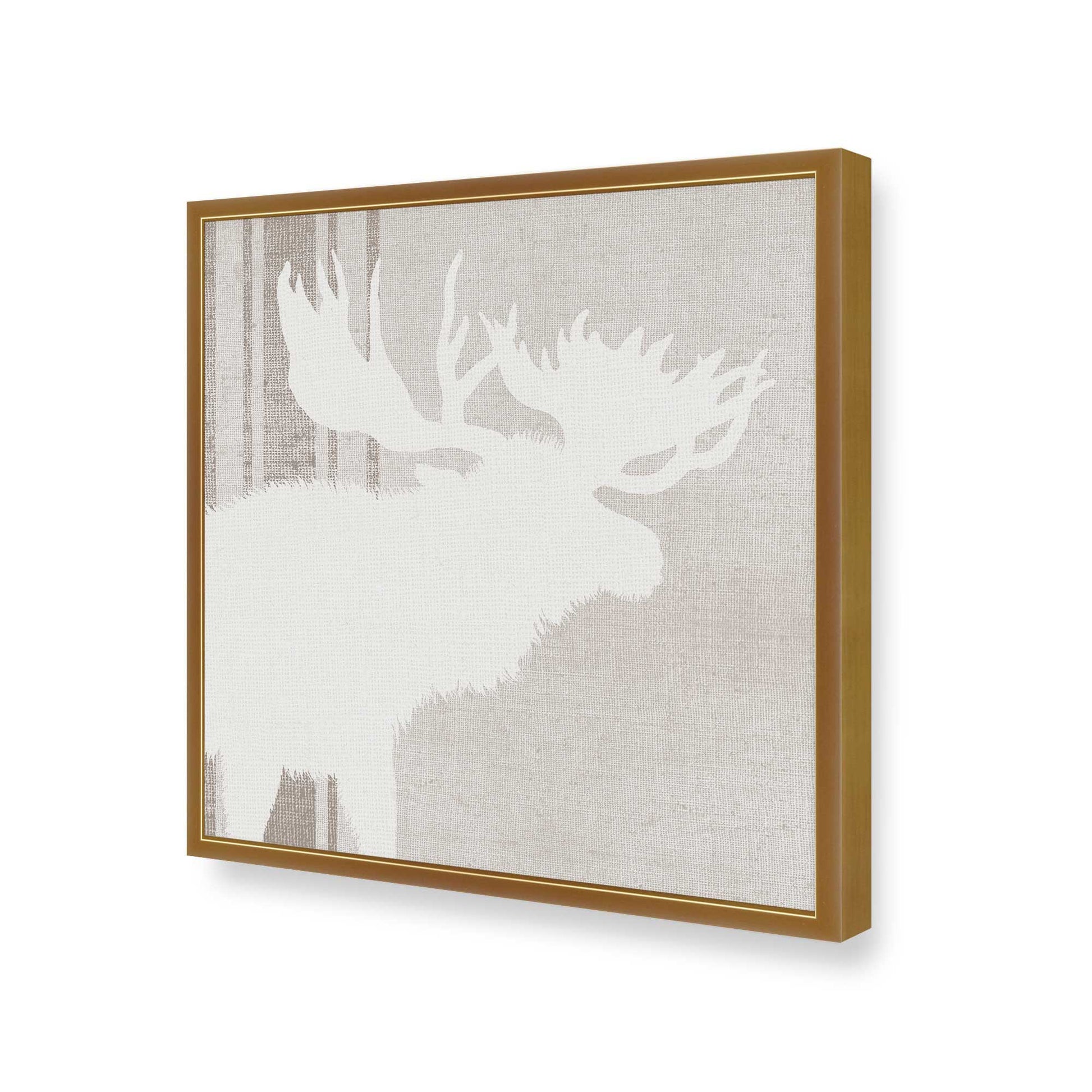 [Color:Polished Gold], Picture of art in a Polished Gold frame at an angle