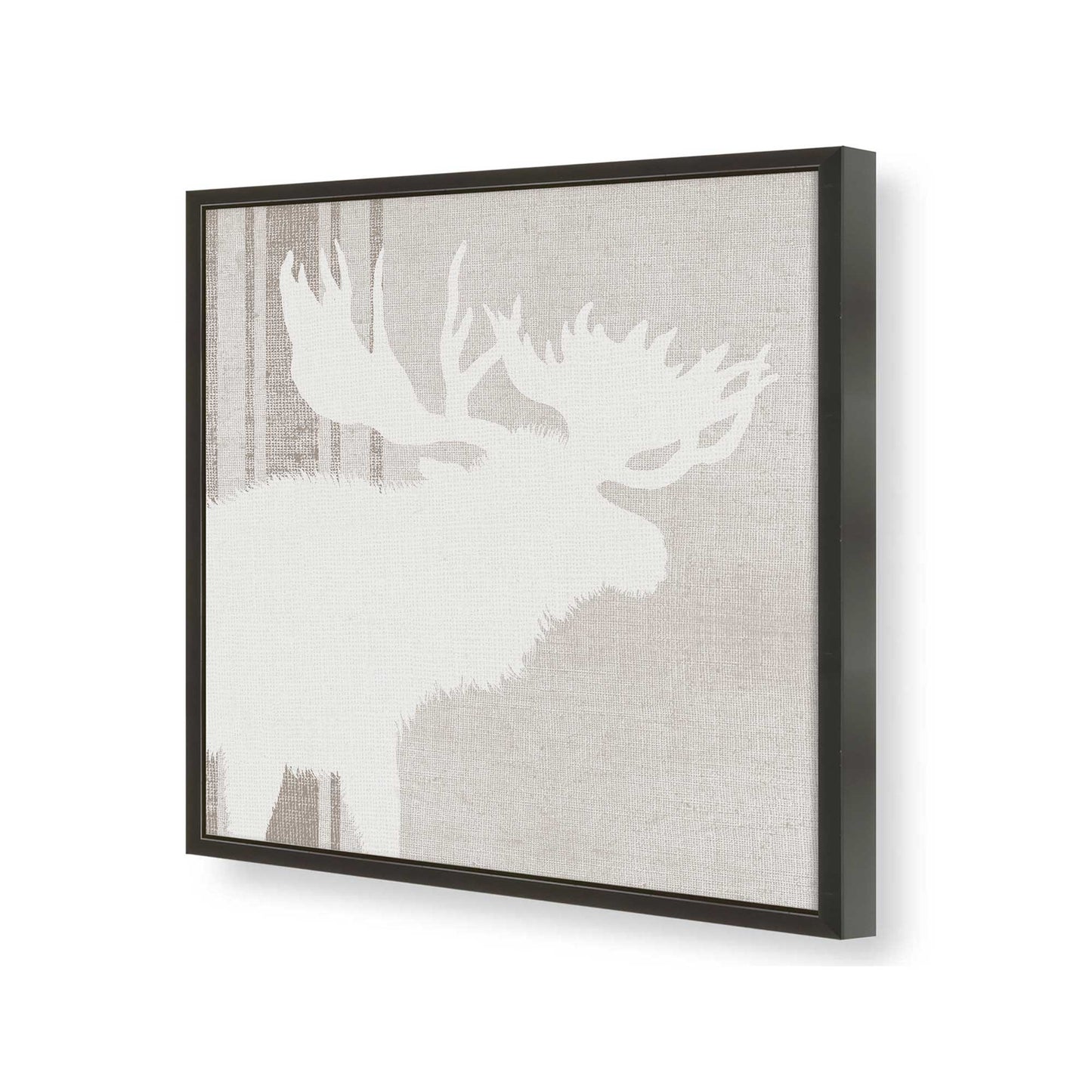 [Color:Satin Black], Picture of art in a Satin Black frame at an angle