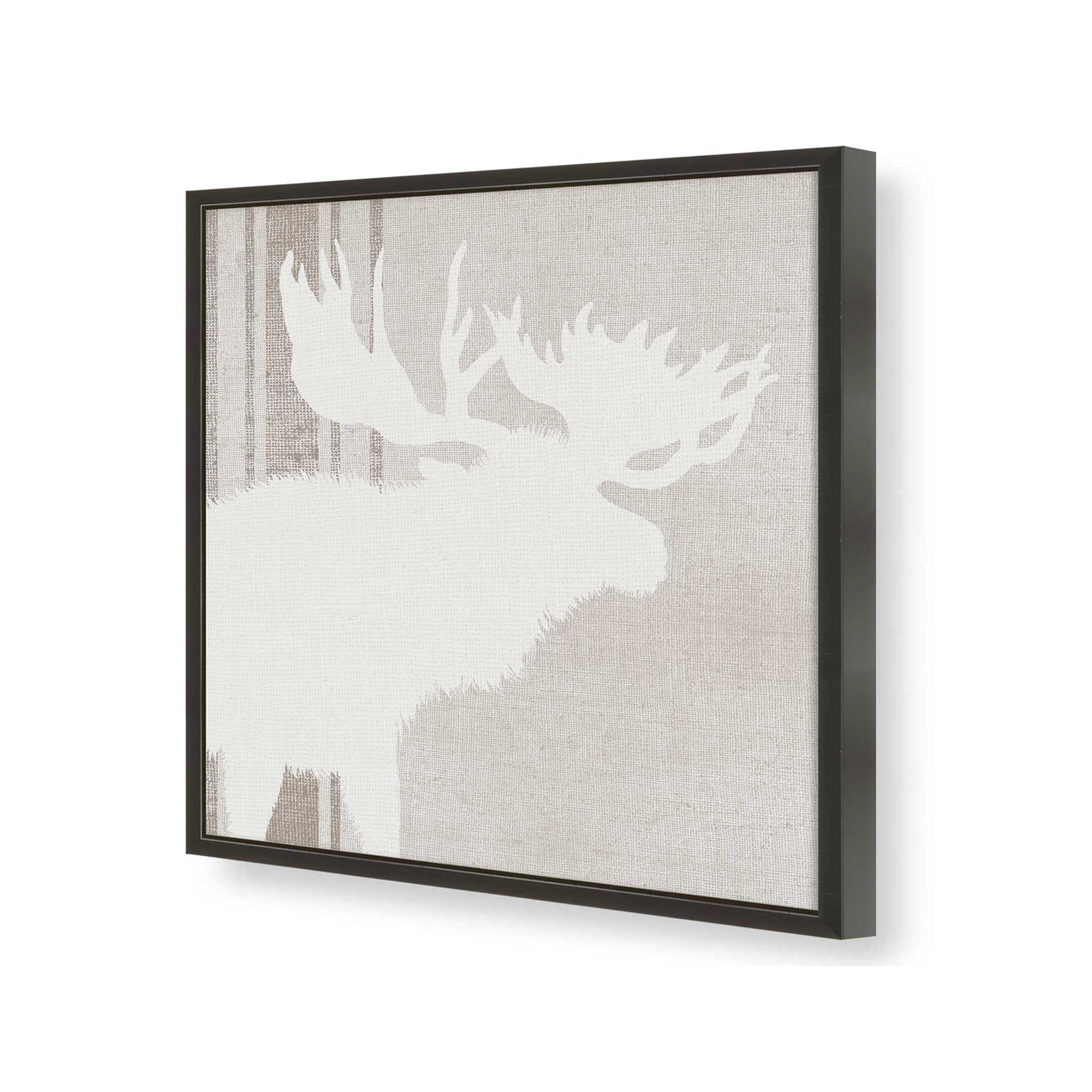 [Color:Satin Black], Picture of art in a Satin Black frame at an angle