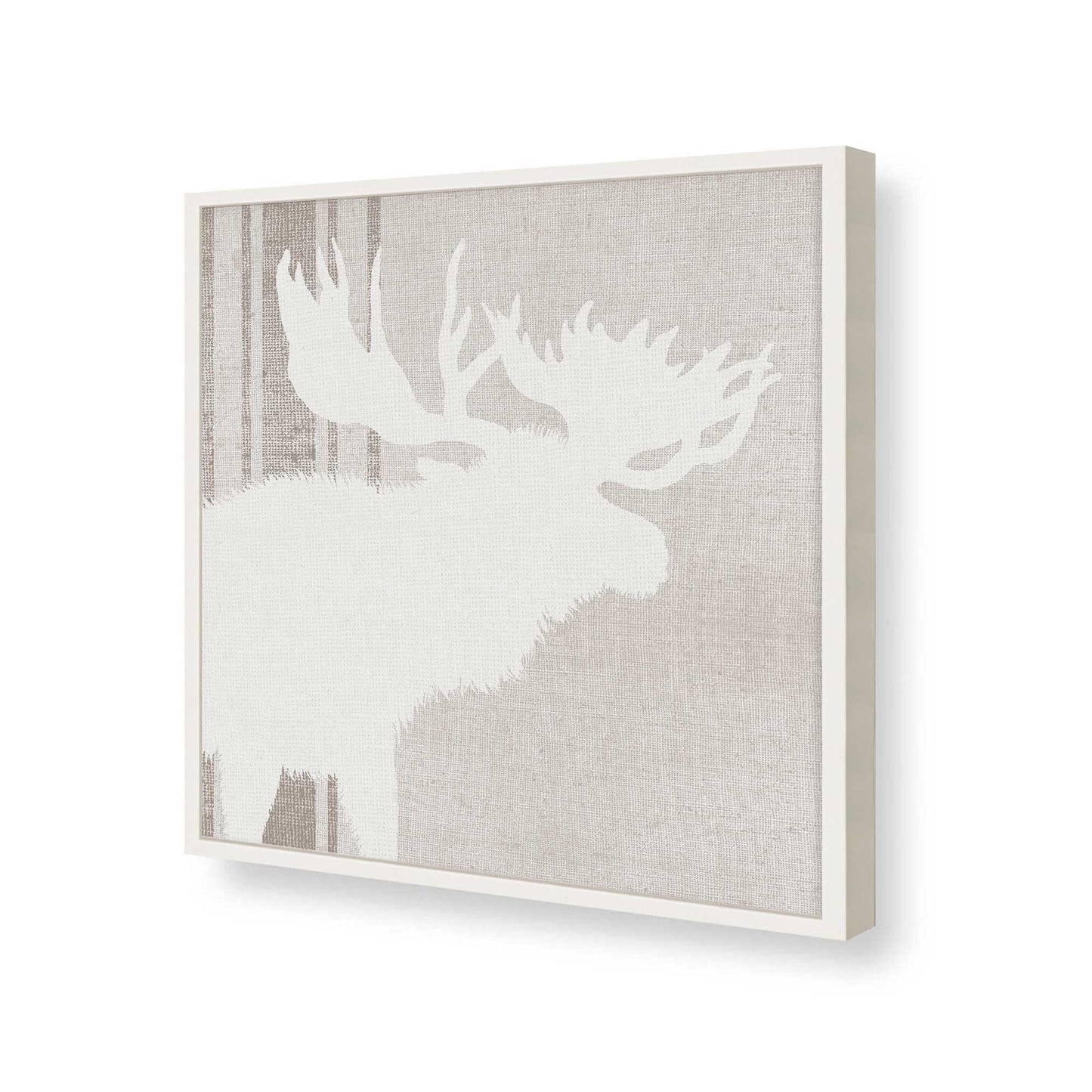 [Color:Opaque White], Picture of art in a Opaque White frame at an angle