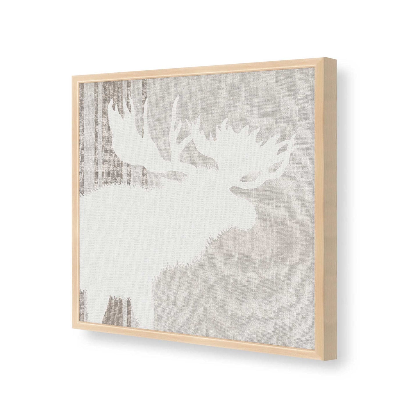 [Color:Raw Maple], Picture of art in a Raw Maple frame at an angle