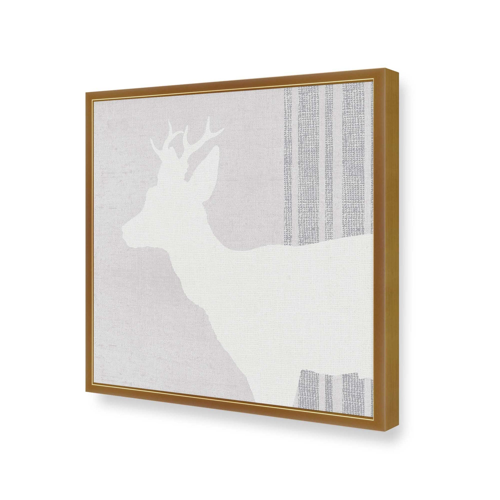 [Color:Polished Gold], Picture of art in a Polished Gold frame at an angle