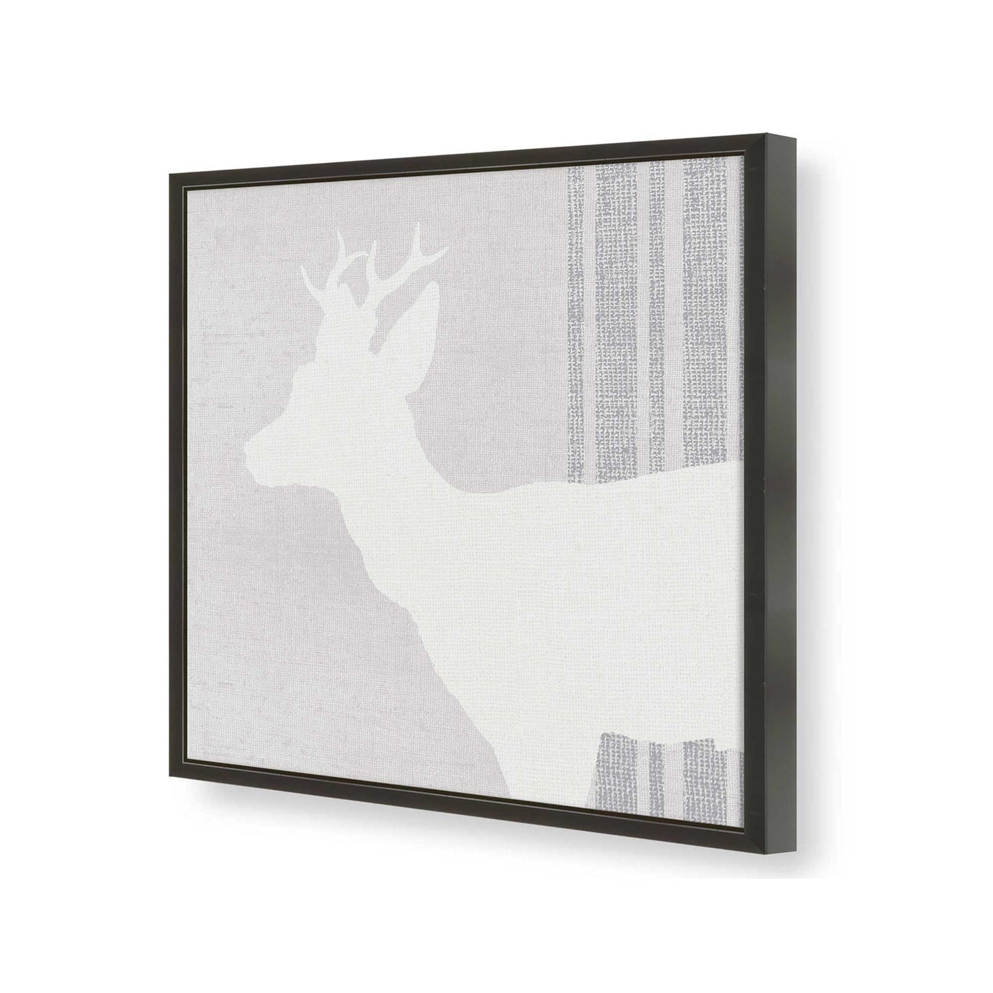 [Color:Satin Black], Picture of art in a Satin Black frame at an angle