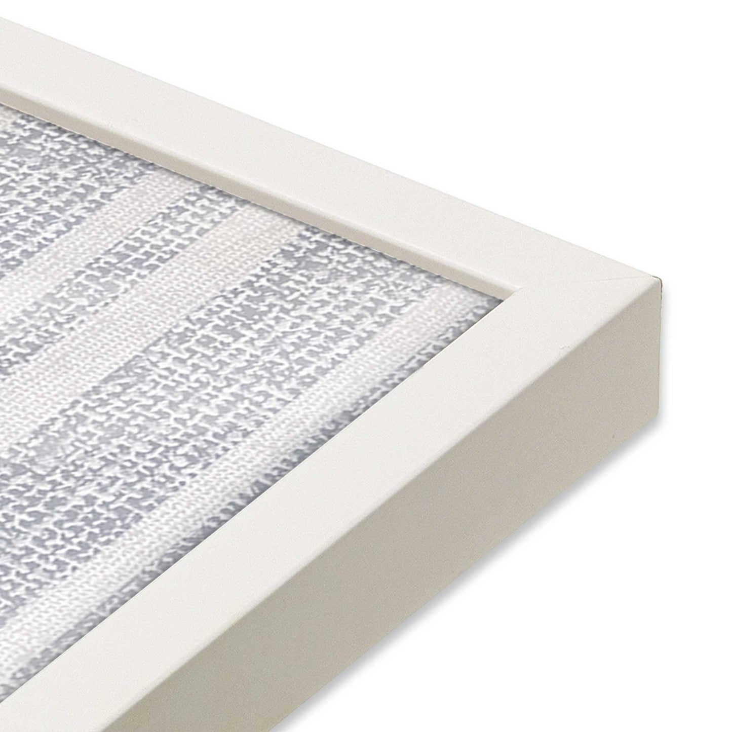 [Color:Opaque White], Picture of art in a Opaque White frame of the corner