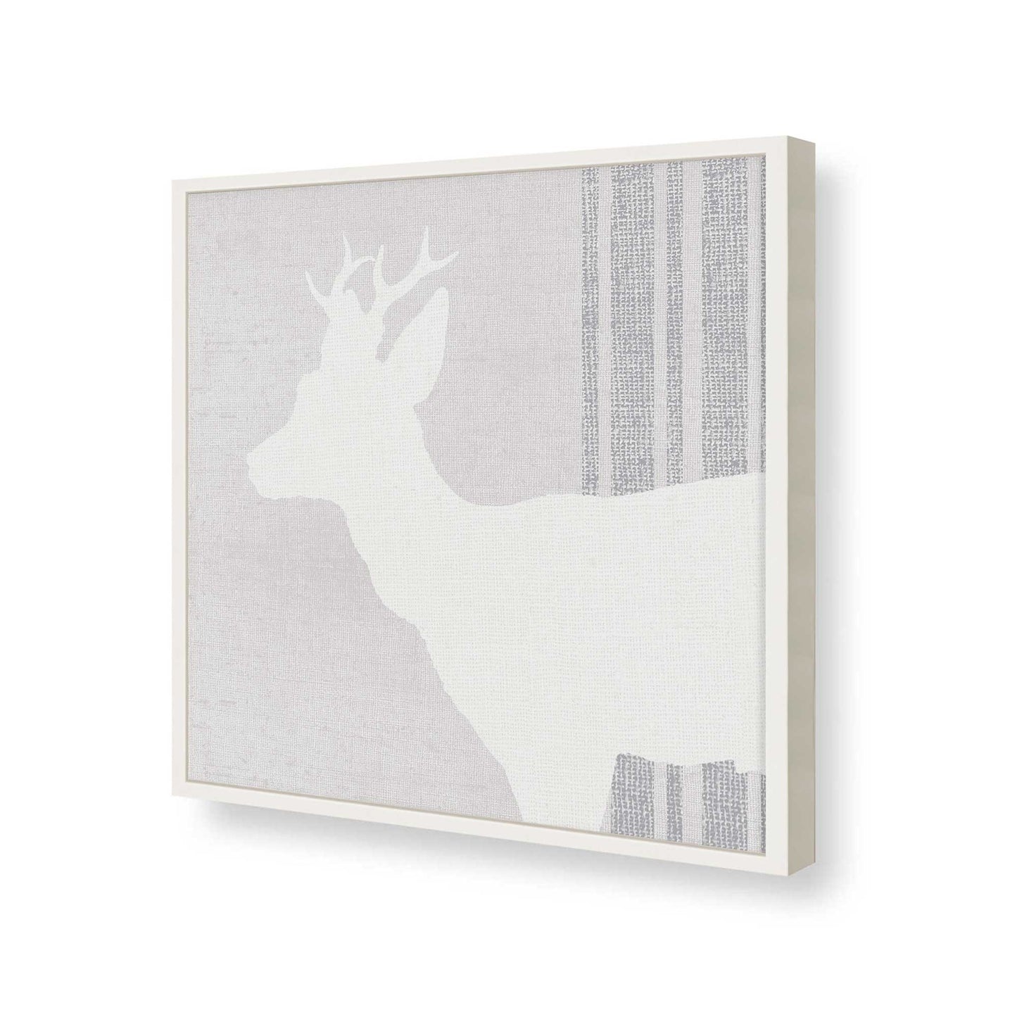 [Color:Opaque White], Picture of art in a Opaque White frame at an angle