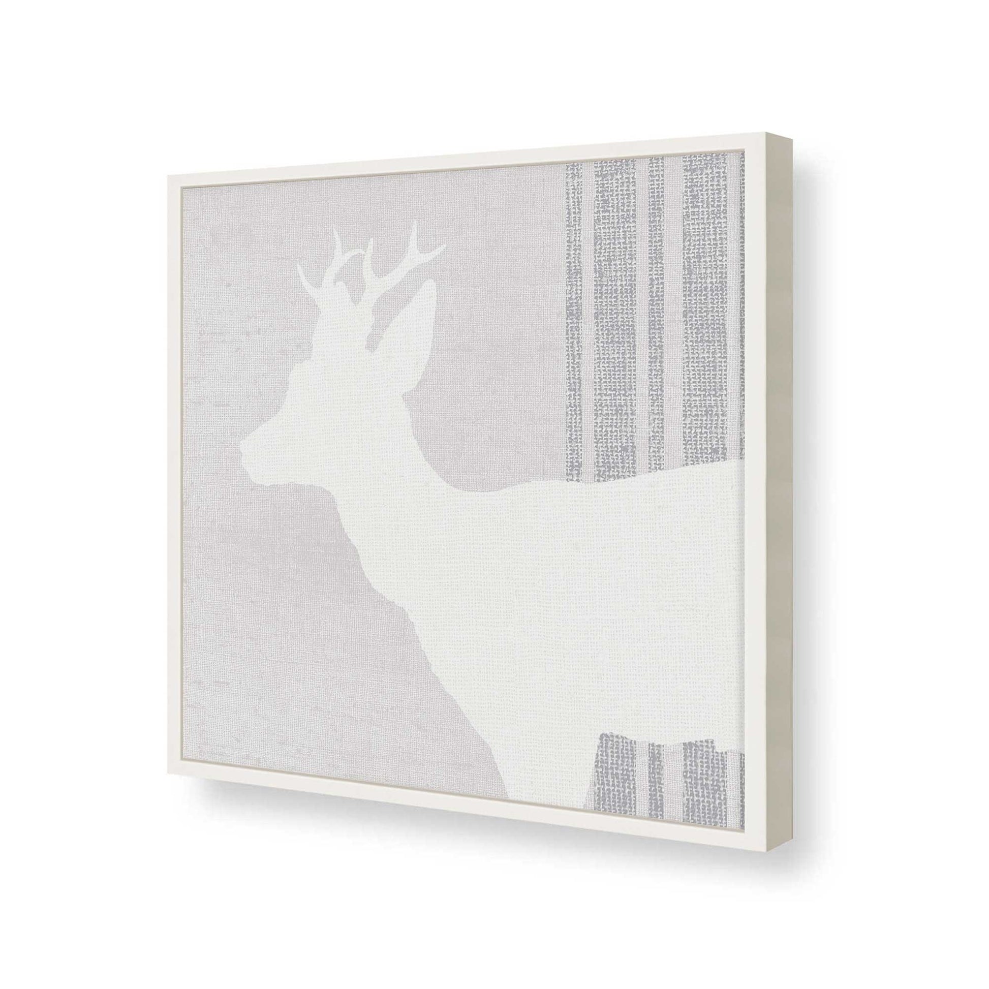 [Color:Opaque White], Picture of art in a Opaque White frame at an angle