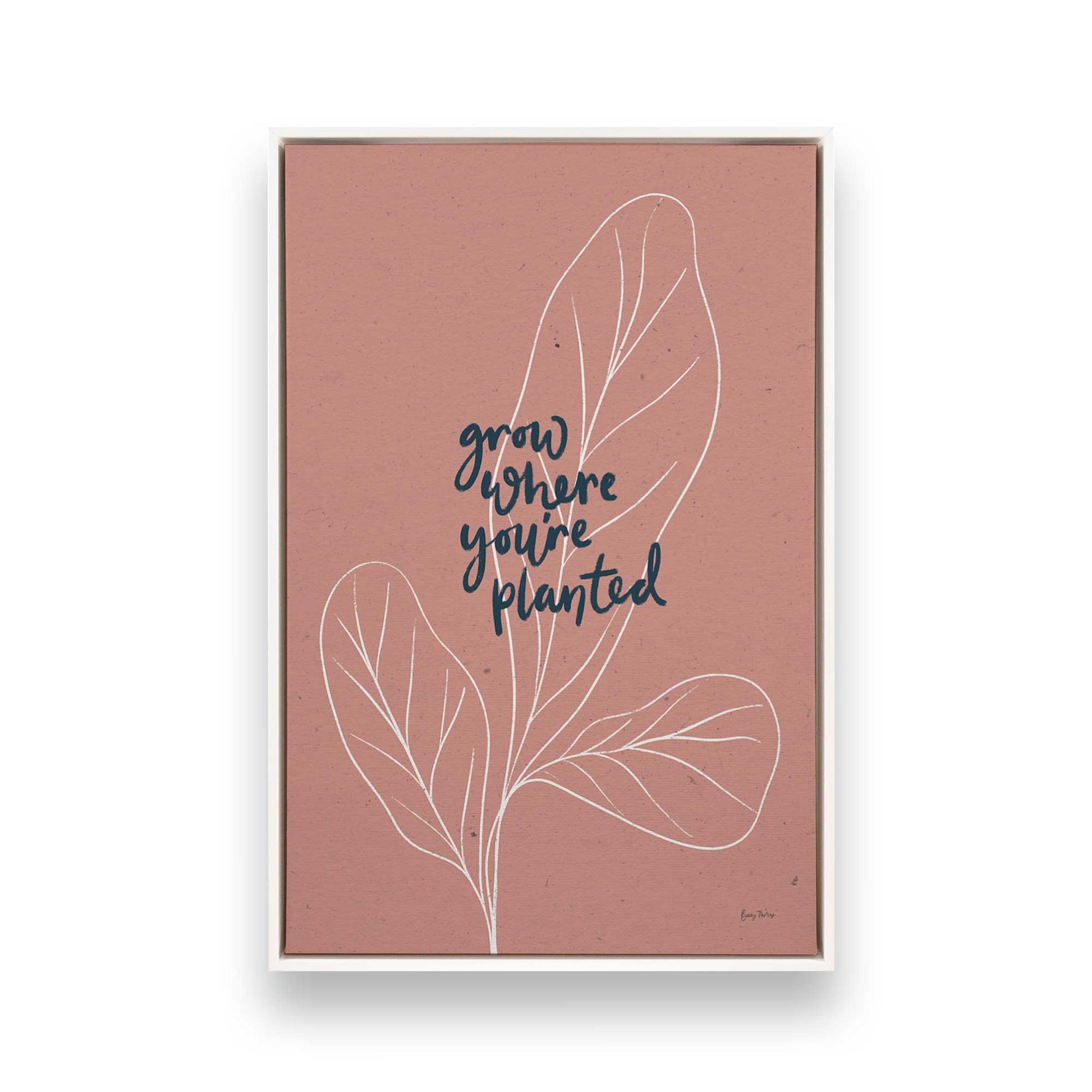 [Color:Opaque White], Picture of art in a White frame