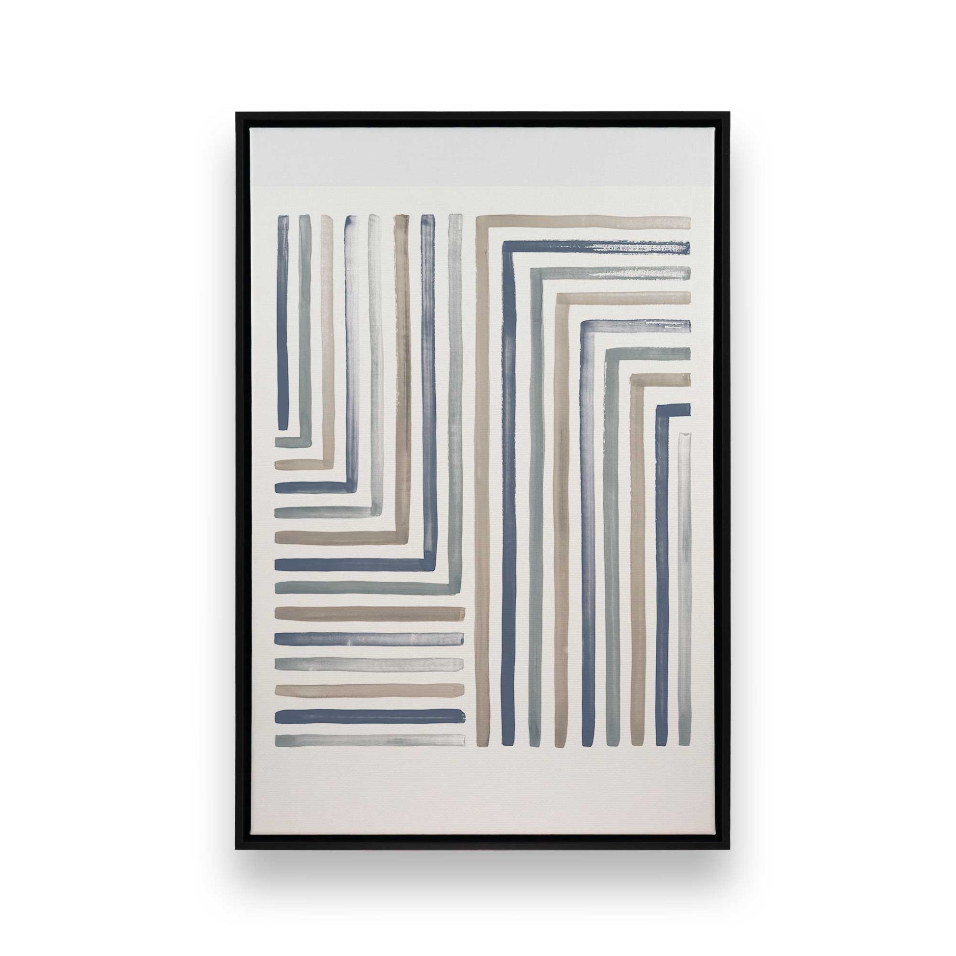 [Color:Satin Black], Picture of art in a Satin Black frame