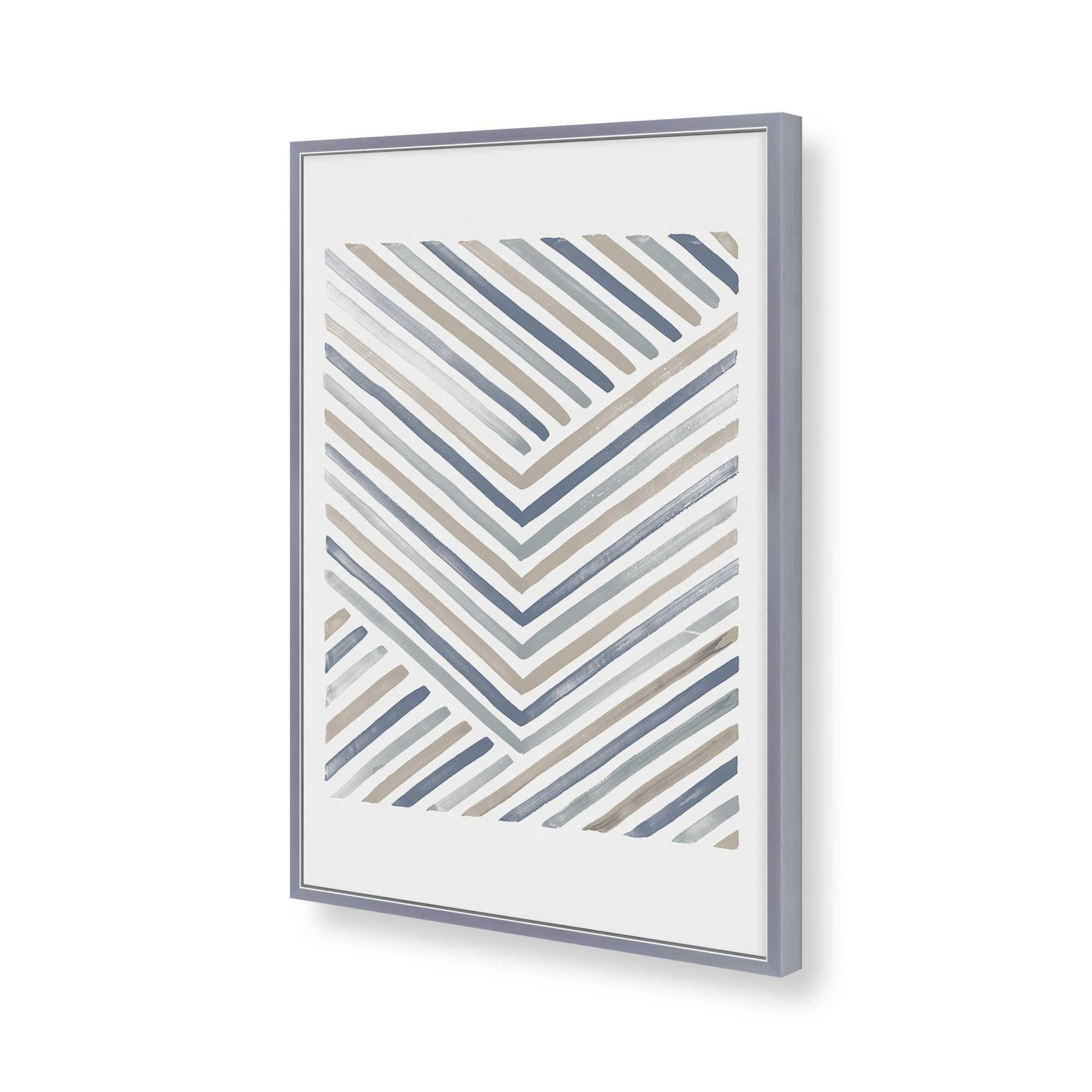 [Color:Polished Chrome], Picture of art in a Polished Chrome frame of the corner