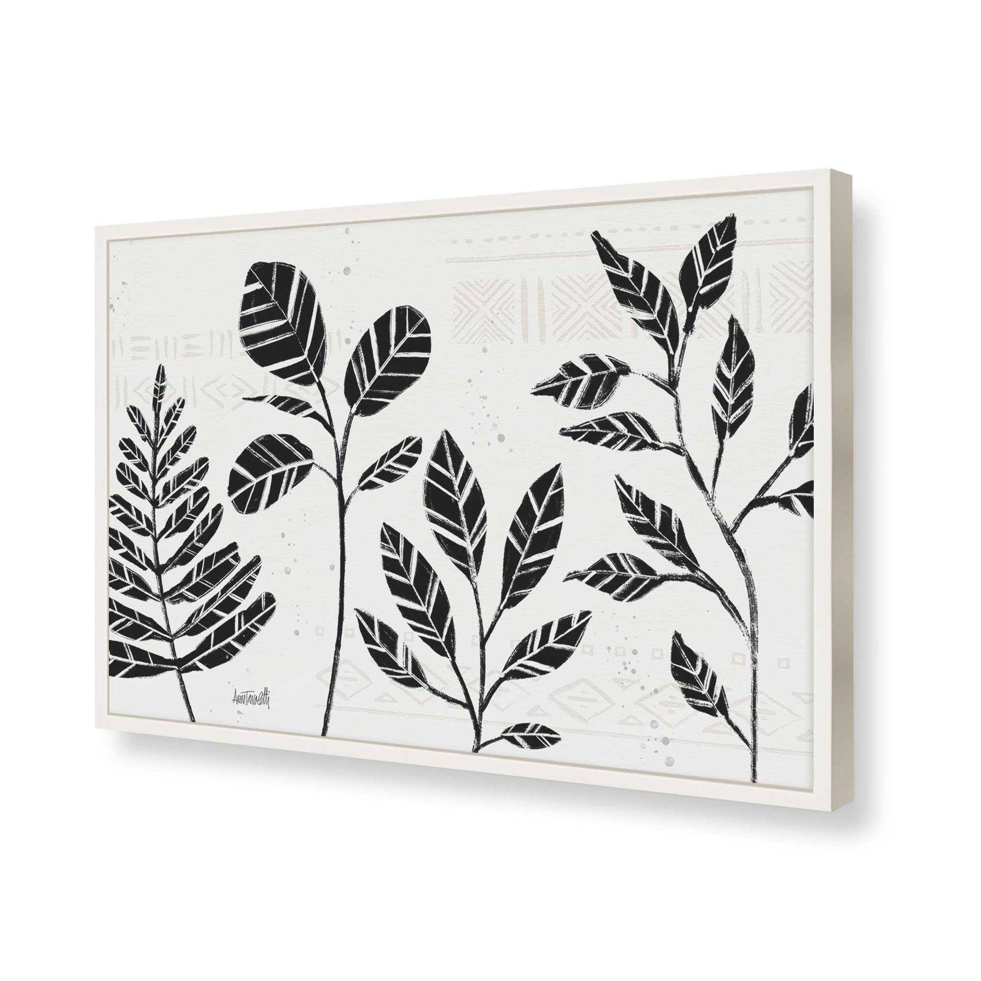 [Color:Opaque White], Picture of art in a Opaque White frame of the corner
