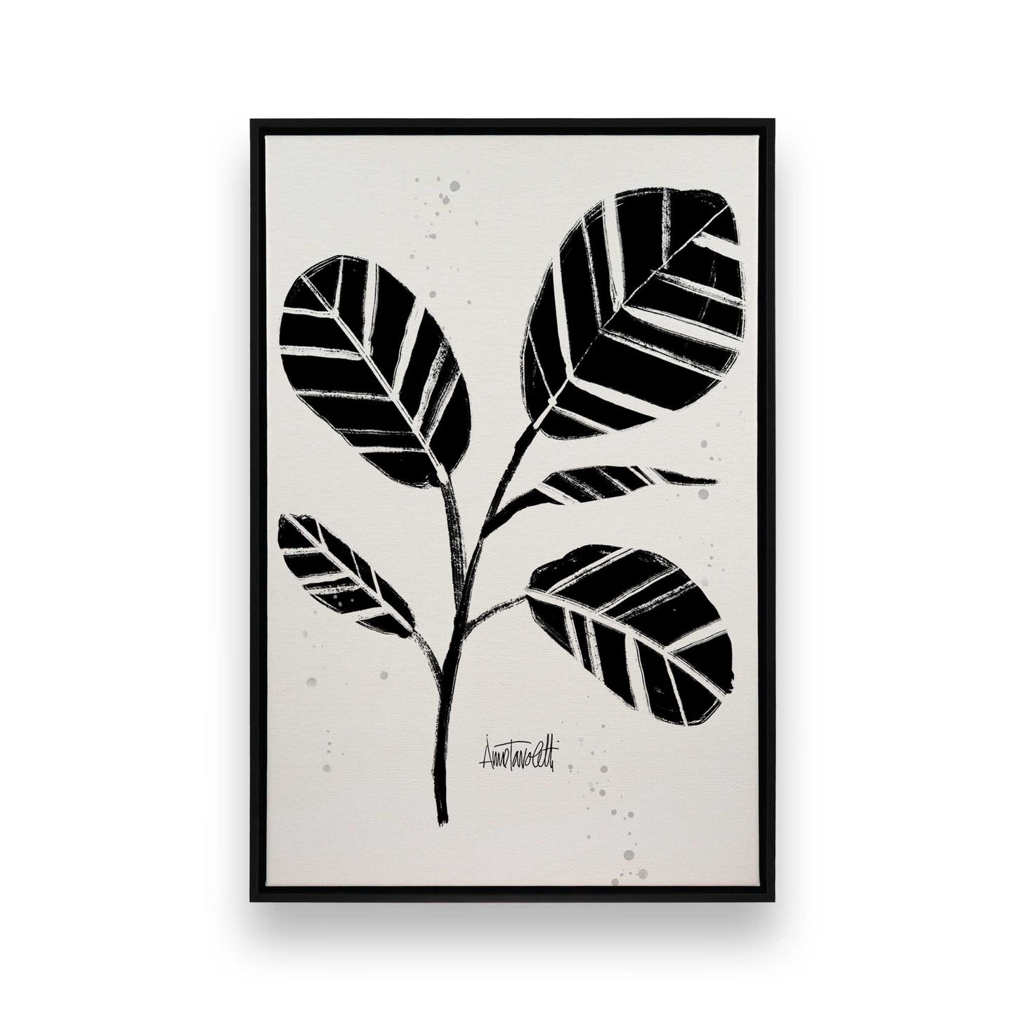 Black and White Botanicals, Set of 4 Canvas Prints