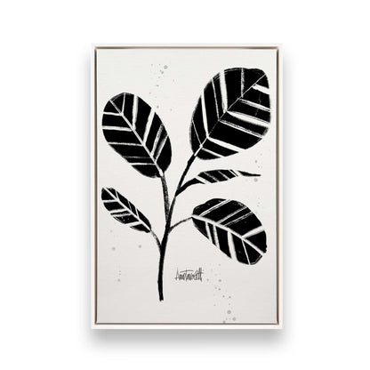 Black and White Botanicals, Set of 4 Canvas Prints