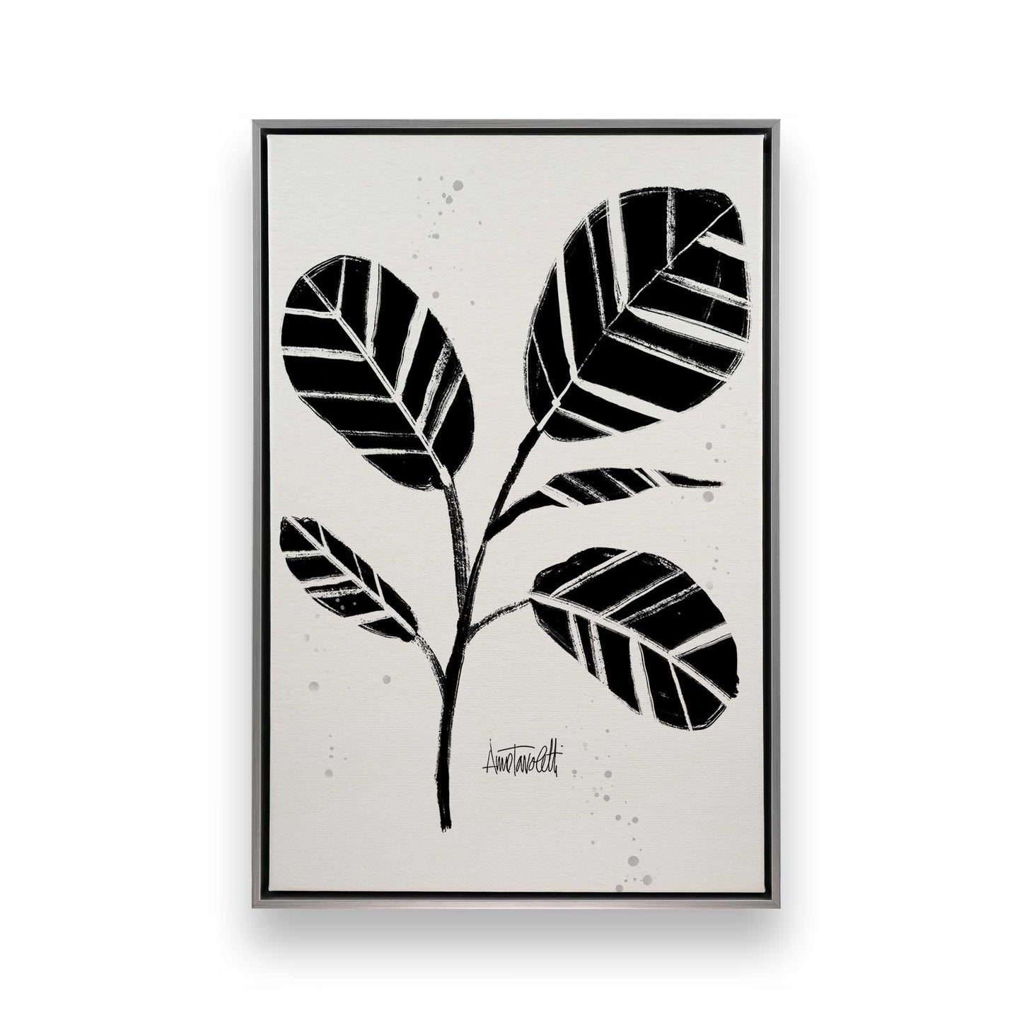 Black and White Botanicals, Set of 4 Canvas Prints