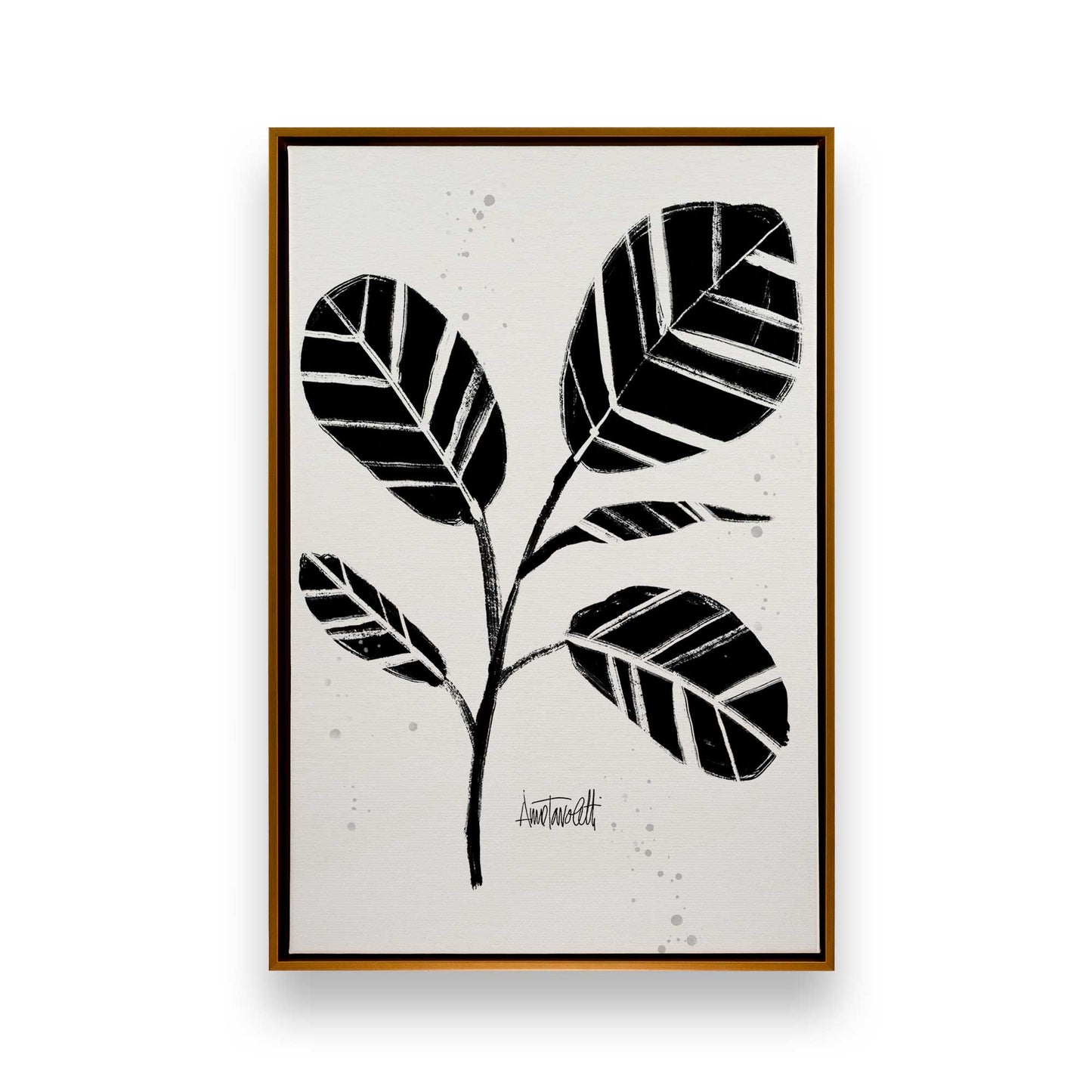Black and White Botanicals, Set of 4 Canvas Prints