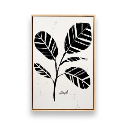 Black and White Botanicals, Set of 4 Canvas Prints