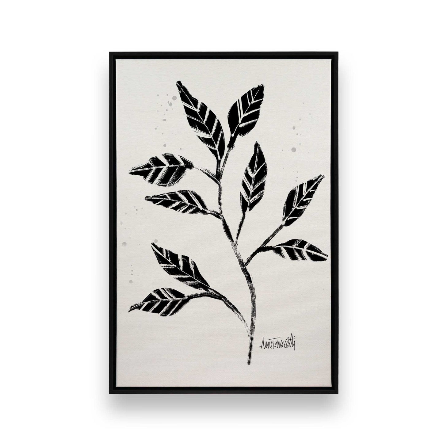 Black and White Botanicals, Set of 4 Canvas Prints