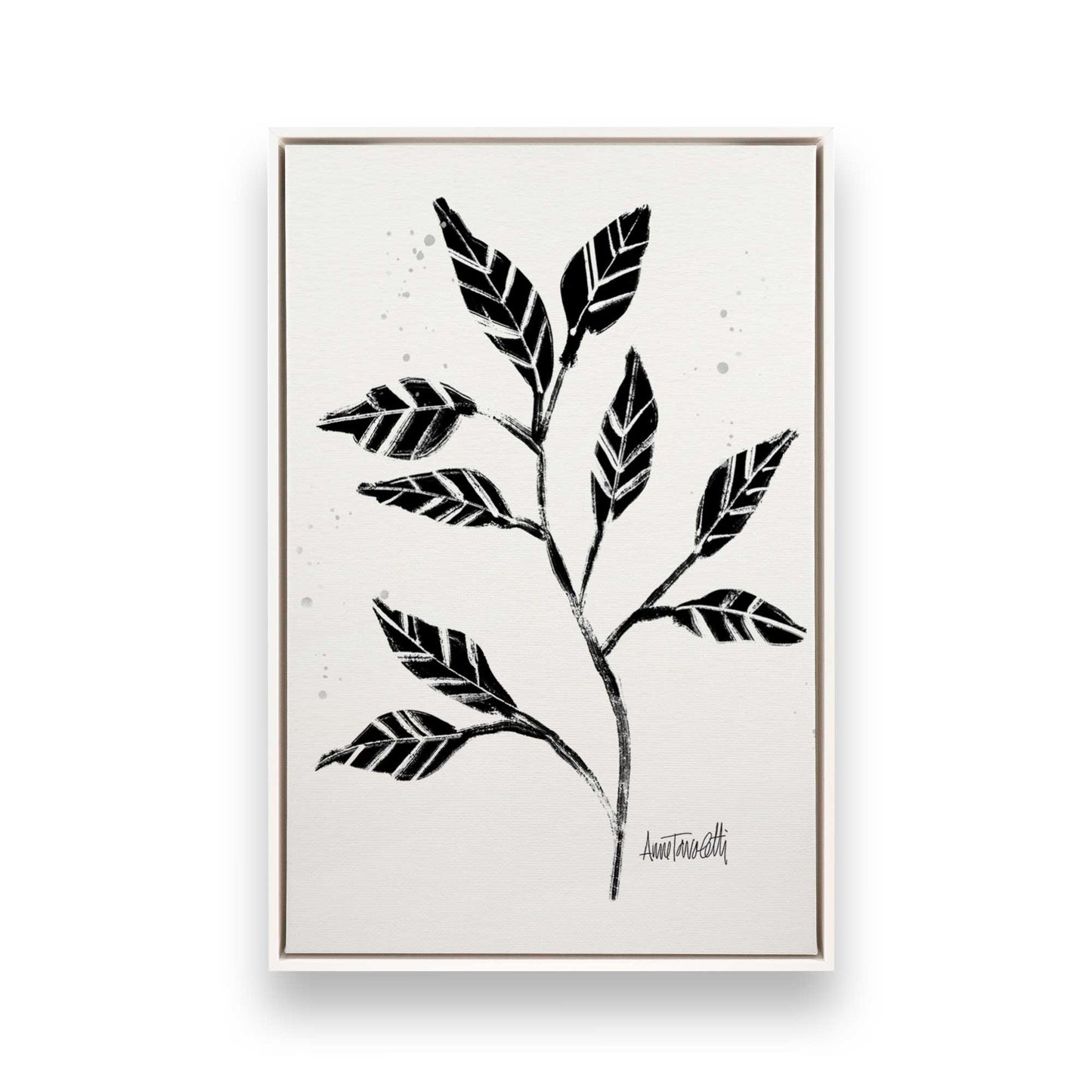Black and White Botanicals, Set of 4 Canvas Prints