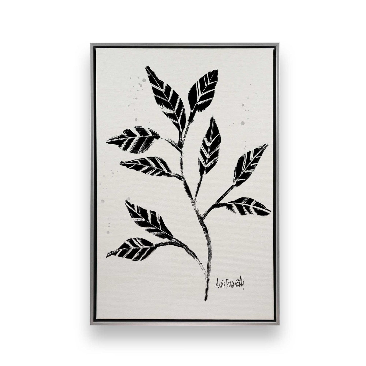 Black and White Botanicals, Set of 4 Canvas Prints